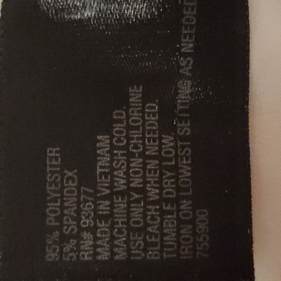 Worthington Petite Women's Multi Color Watercolor Round Neck Top - Size PL - Picture 7 of 7